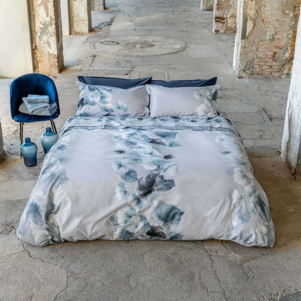 Completo Letto Matrimoniale Nate 2692 in Percalle di Cotone | Cogal Immagine del prodotto Completo Letto Matrimoniale Nate 2692 in Percalle di Cotone | Cogal