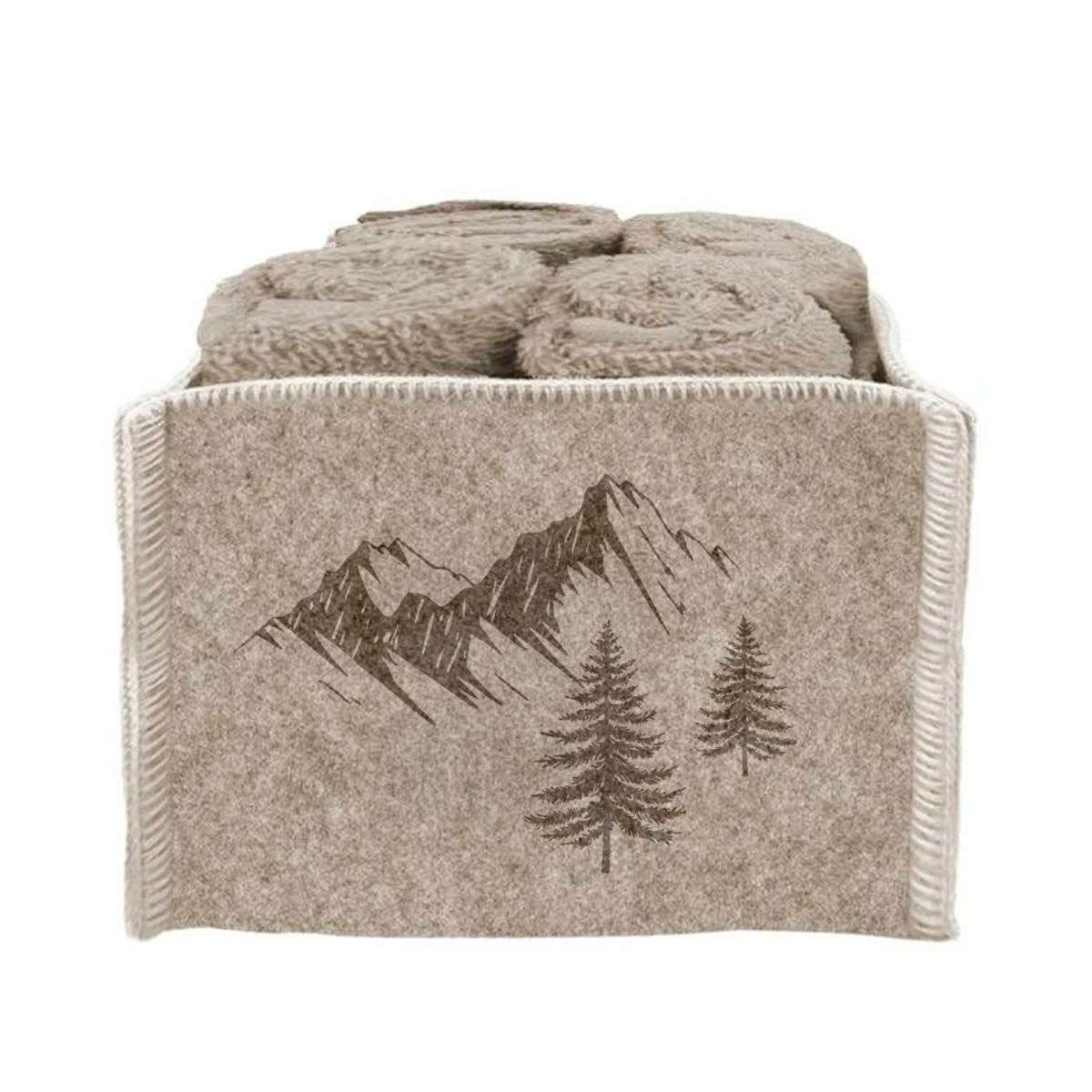 Set 4 Lavette Feltro Nordico 30x30 cm Daunex - 2 Colori | Daunex Immagine del prodotto Set 4 Lavette Feltro Nordico 30x30 cm Daunex - 2 Colori | Daunex