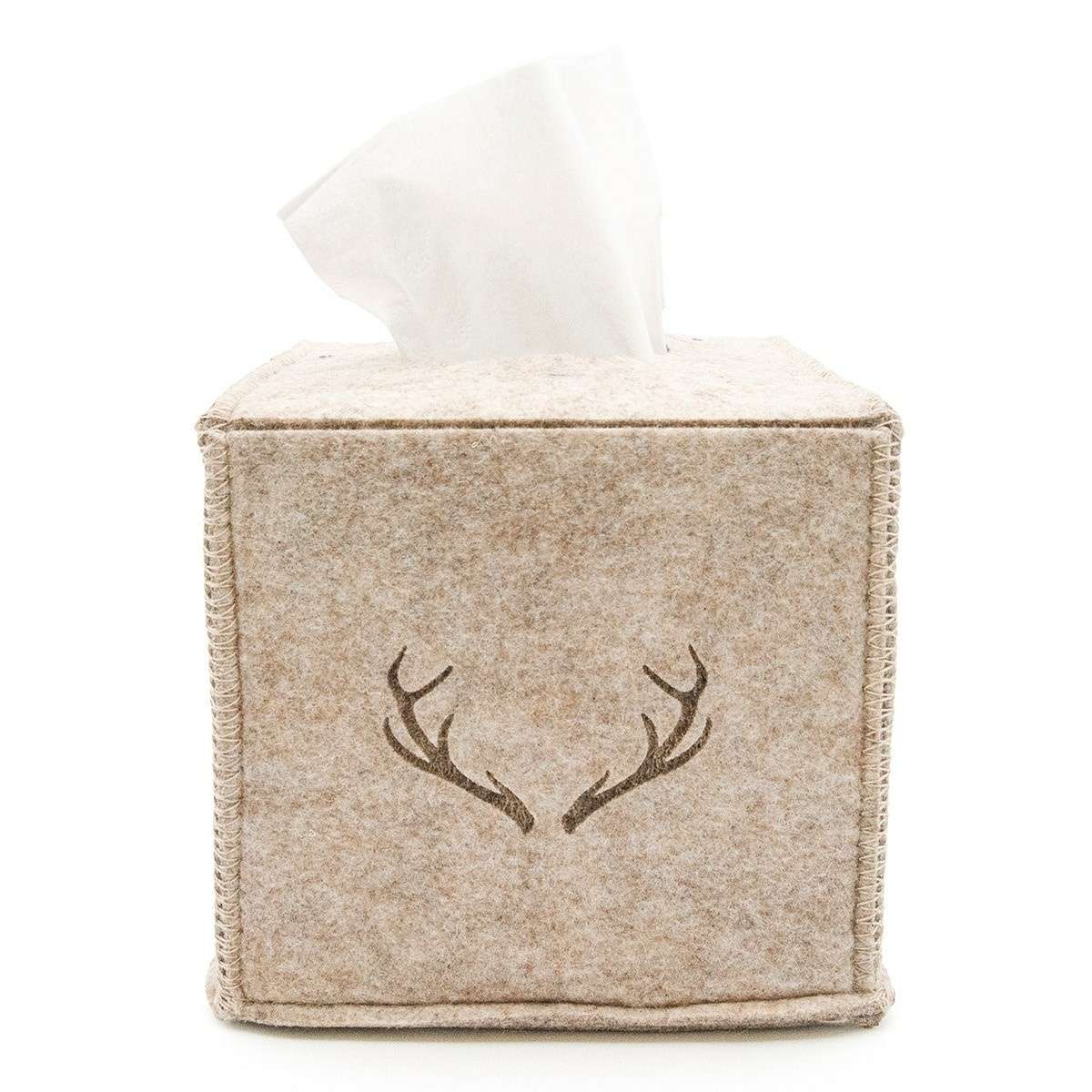 Porta Fazzoletti in Feltro Cervo 12x12 cm Daunex - 2 Colori | Daunex Immagine del prodotto Porta Fazzoletti in Feltro Cervo 12x12 cm Daunex - 2 Colori | Daunex