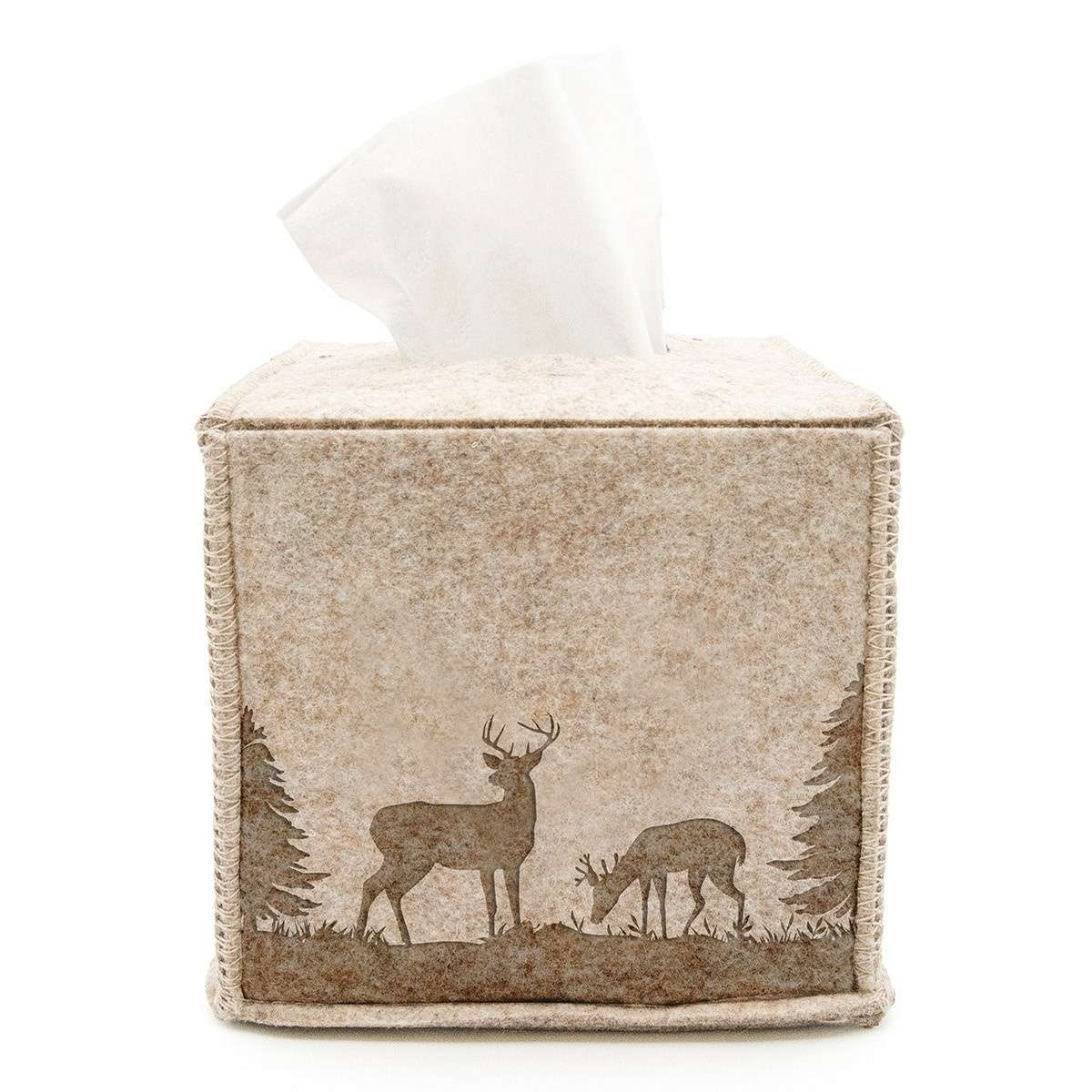 Porta Fazzoletti in Feltro Montagna 12x12 cm Daunex - 2 Colori | Daunex Immagine del prodotto Porta Fazzoletti in Feltro Montagna 12x12 cm Daunex - 2 Colori | Daunex
