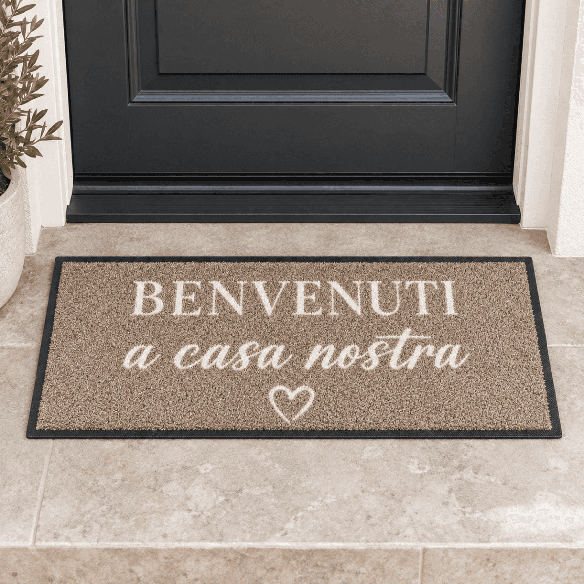Tappeto In-Outdoor "Benvenuti a Casa Nostra" 30x75cm | Pietro Zanetti Home Immagine del prodotto Tappeto In-Outdoor "Benvenuti a Casa Nostra" 30x75cm | Pietro Zanetti Home