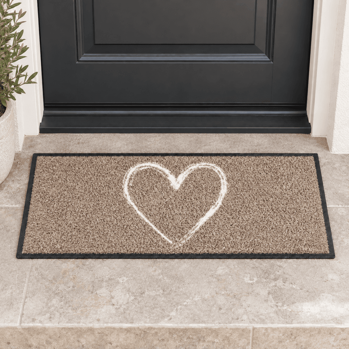 Tappeto In-Outdoor Cuore 30x75cm | Pietro Zanetti Home Immagine del prodotto Tappeto In-Outdoor Cuore 30x75cm | Pietro Zanetti Home