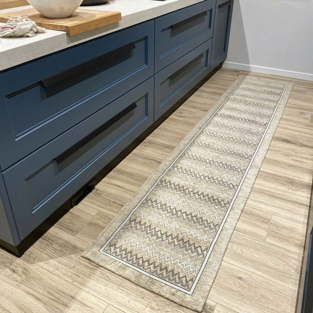 Passatoia Cucina Love Cuori – Made In Italy, Antiscivolo, Lavabile, Larghezza 52 Cm, Lunghezza 340 Cm
